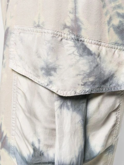 Shop Raquel Allegra Pocket Fleece Sweatpants In Blue