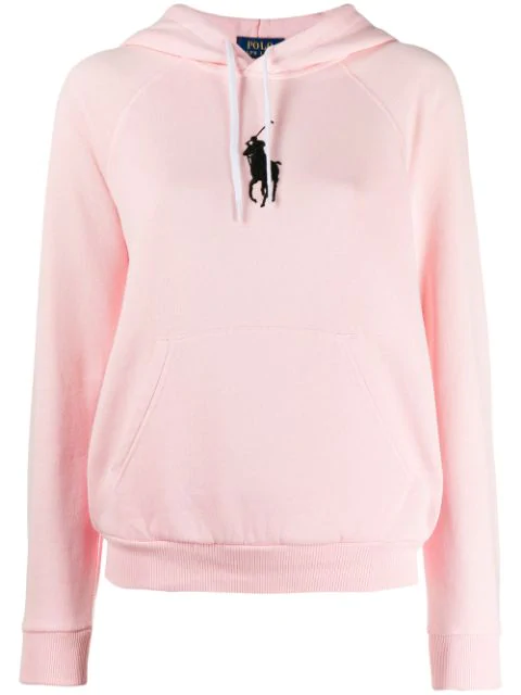 pink polo sweatshirt