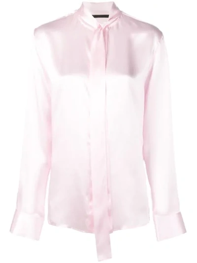 Shop Haider Ackermann Ribbon Tied Blouse In Pink
