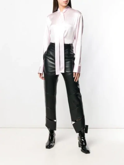 Shop Haider Ackermann Ribbon Tied Blouse In Pink