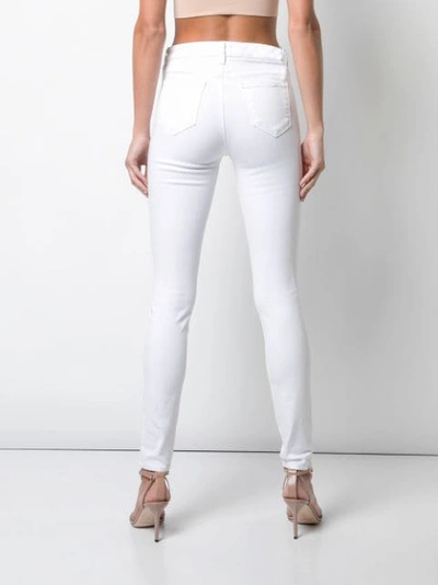 Shop L Agence L'agence Classic Skinny-fit Jeans - White