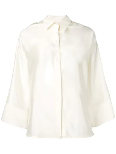 Shop Alberto Biani Relaxed-fit Shirt - Neutrals