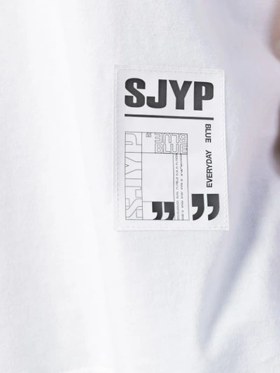 Shop Sjyp Blue Is My Name T In White