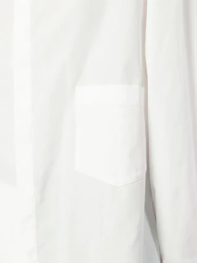 Shop Yohji Yamamoto Asymmetric Shirt In White