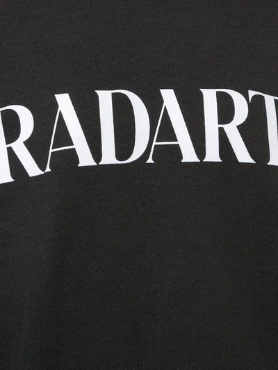Shop Rodarte Logo Print Sweatshirt In Black