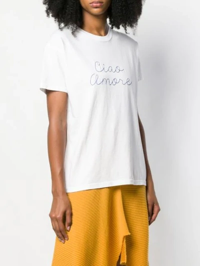 Shop Giada Benincasa Ciao Amore T-shirt In White