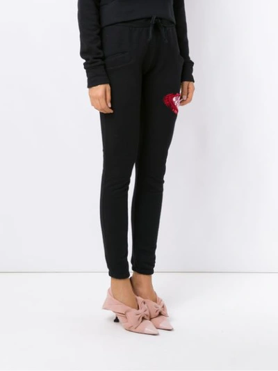 Shop Andrea Bogosian Embroidered Sweatpants In Black