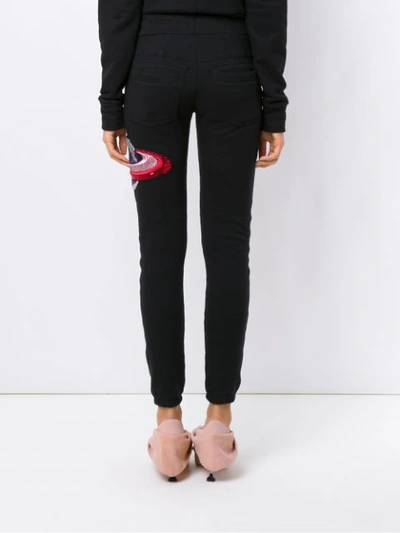 Shop Andrea Bogosian Embroidered Sweatpants In Black