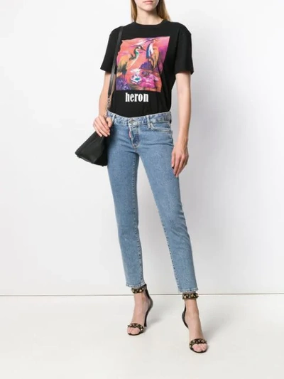 Dsquared2 Maple Leaf Patch Slim-fit Jeans In Blue