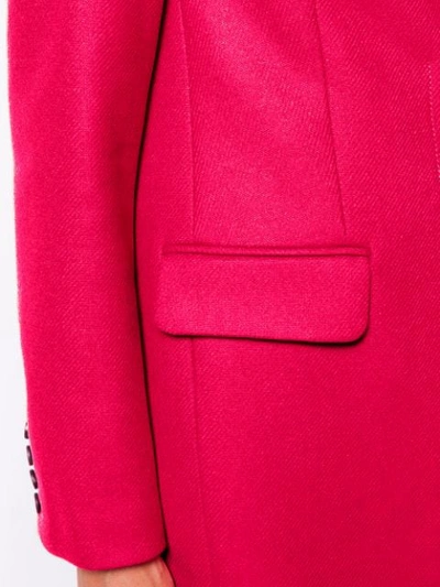 Ps By Paul Smith Tailored Midi Coat In Pink