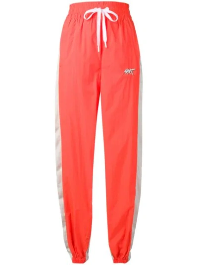 T BY ALEXANDER WANG TAPERED TRACK TROUSERS - 橘色