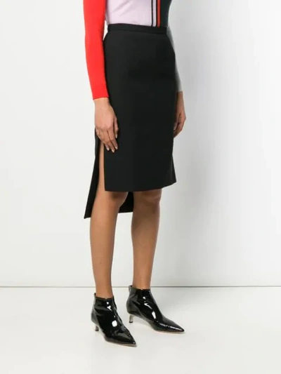 Shop N°21 High-low Mid-length Skirt In Black