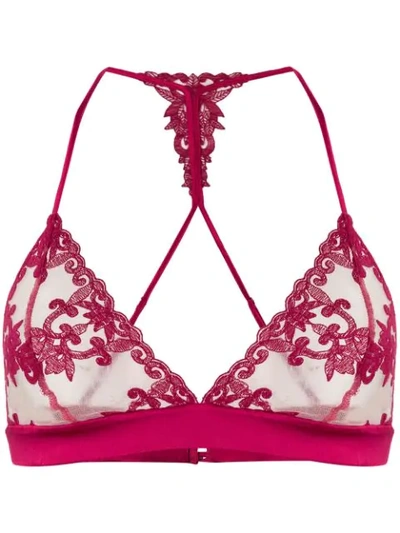 Shop Fleur Of England 'wallflower Boudoir' Bh In Red