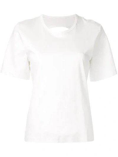 Shop Dion Lee Layered Back T-shirt In White