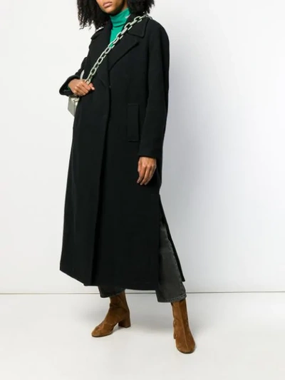 Shop Paltò Maxi Coat In Black