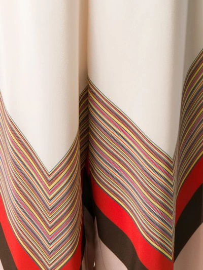 Shop Alysi Geometric Print Trousers - Neutrals