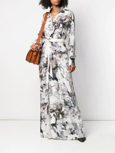 Shop A.f.vandevorst Floral Print Maxi Dress - White