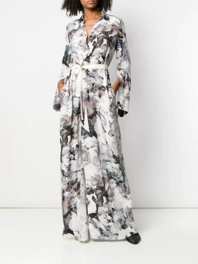 Shop A.f.vandevorst Floral Print Maxi Dress - White