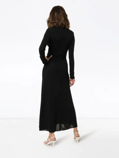 Shop Joseph Marlene Button-down Maxi Dress In Black