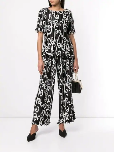 Shop Romance Was Born Fortuny Vine Pant In Black