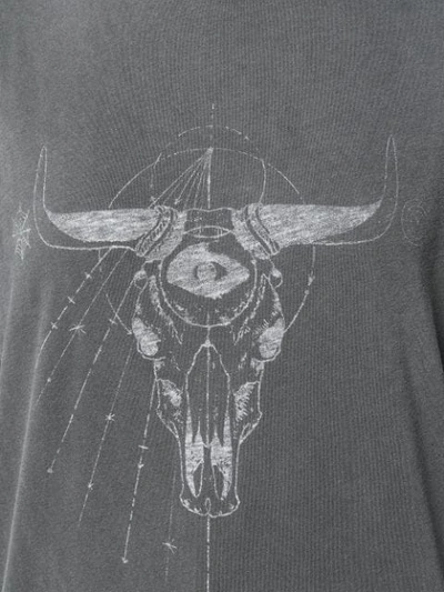 Shop Alchemist Animal Skull Print T-shirt - Black