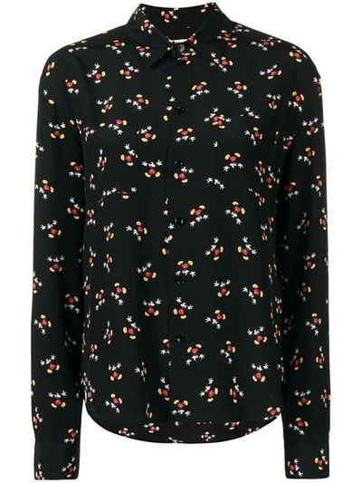 Shop Saint Laurent All-over Print Shirt In Black