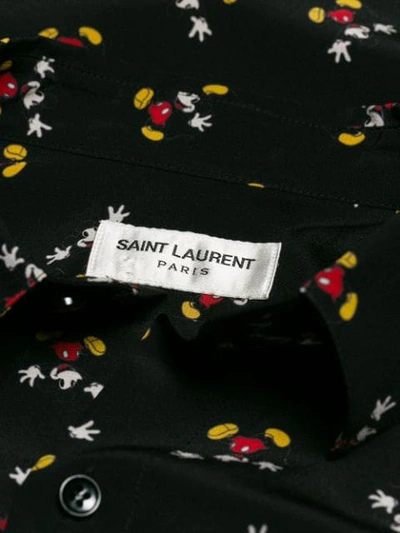 Shop Saint Laurent All-over Print Shirt In Black