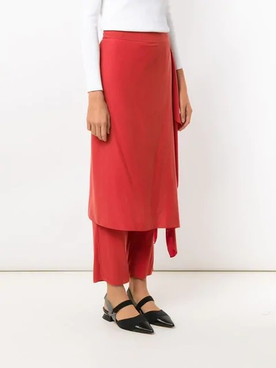 ALCAÇUZ LADRILHA长裤 - 红色