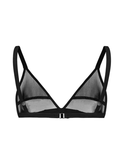 Shop Miu Miu Sheer Triangle Bra In F0002