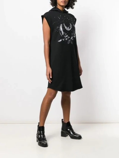 Shop Givenchy Printed T-shirt Dress In Black