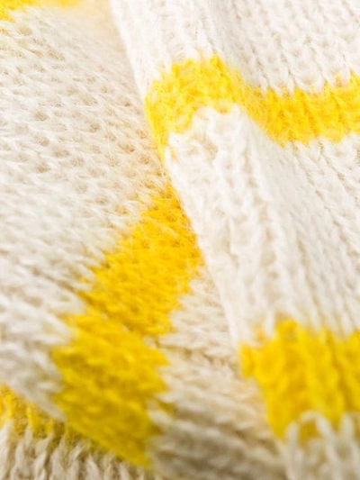 ISABEL MARANT ÉTOILE 针织条纹高领毛衣 - 黄色