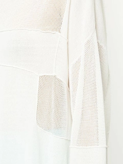 Shop Manning Cartell Exposed Seam Sweater In White