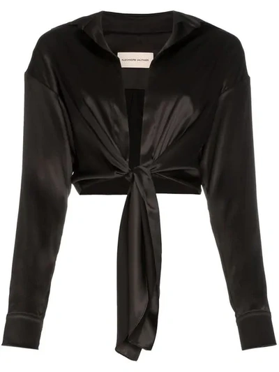 Shop Alexandre Vauthier Deep V In Black