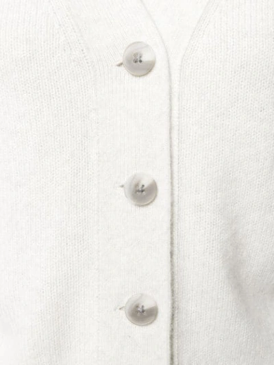 Shop Vince V-neck Cardigan In White