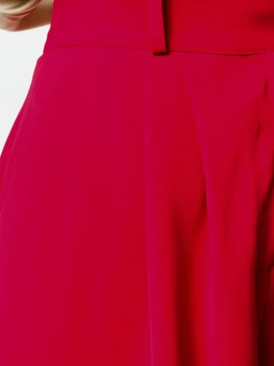 Shop Styland High-waisted Pleated Shorts In Red
