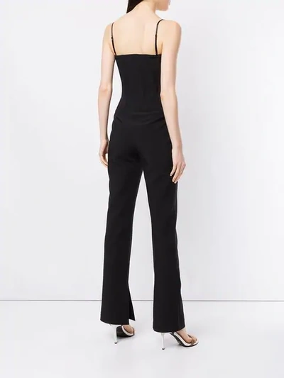 Shop Alexander Wang Thin Strap Jumpsuit In Black