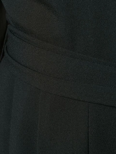 Shop Saint Laurent Tie Waist Playsuit In Black