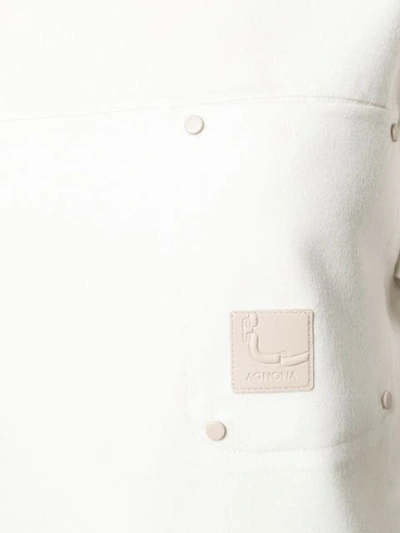 Shop Agnona Cashmere Shorts In White