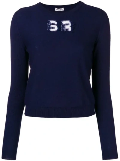 Shop Sonia Rykiel Round Neck Jumper - Blue