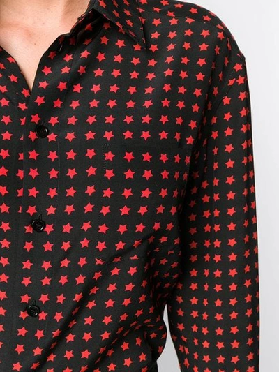 SAINT LAURENT STAR PRINT SHIRT - 黑色