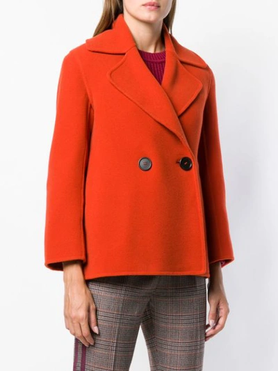 Shop Antonelli Double Breasted Coat - Red