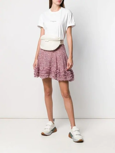 Shop Stella Mccartney Floral-print Mini Skirt In Pink