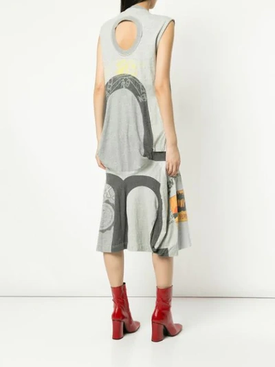 Pre-owned Junya Watanabe Comme Des Garçons Vintage Dress Made Of Old T-shirts - 灰色 In Grey