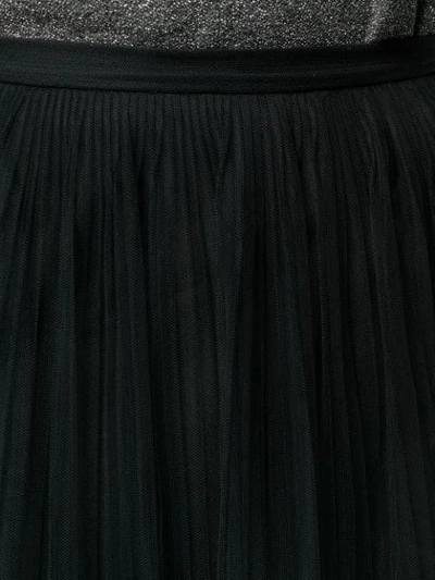 Shop Maison Margiela Tulle Overlay Skirt In Black
