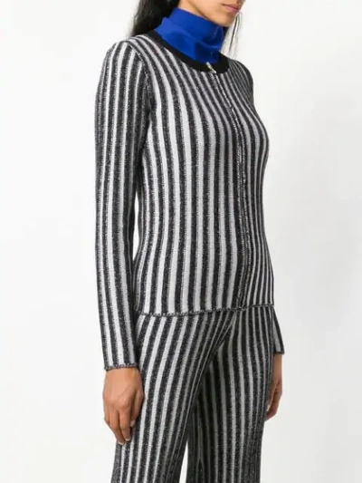 Shop Simon Miller Contrast Stripe Zip Jacket In Black