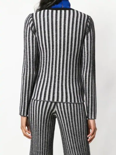 Shop Simon Miller Contrast Stripe Zip Jacket In Black