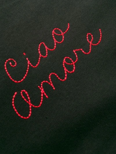 Shop Giada Benincasa Ciao Amore Sweatshirt In Black