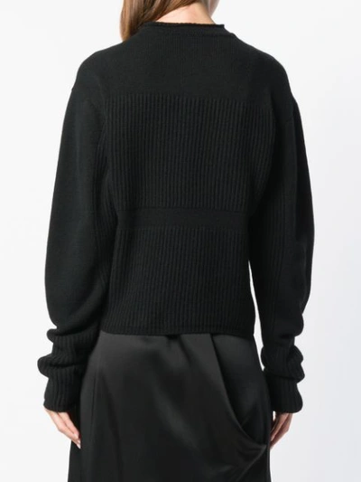 Shop Andrea Ya'aqov Cropped Jumper - Black