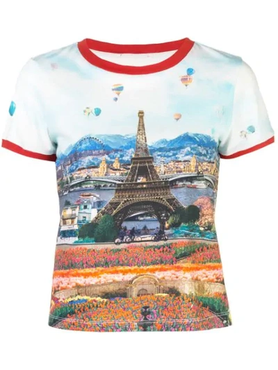 Shop Alice And Olivia Rylyn T-shirt In Multicolour