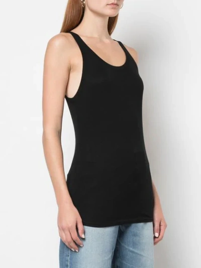 Shop Ag Fitted Tank Top In Black